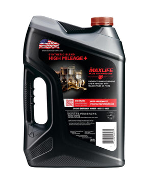 Valvoline High Mileage 150K seal conditioners closeup, reducing leaks in older engines.
