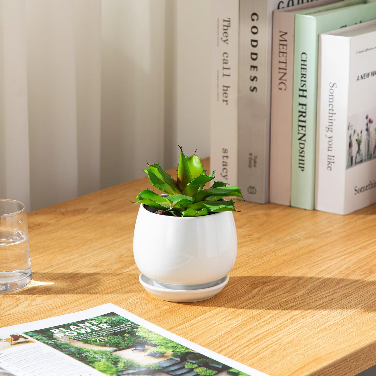 Vancasso coordinated display illustrating how three sizes complement interiors.