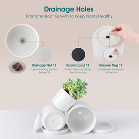 Vancasso modern ceramic pots with chic finishes complement any decor
