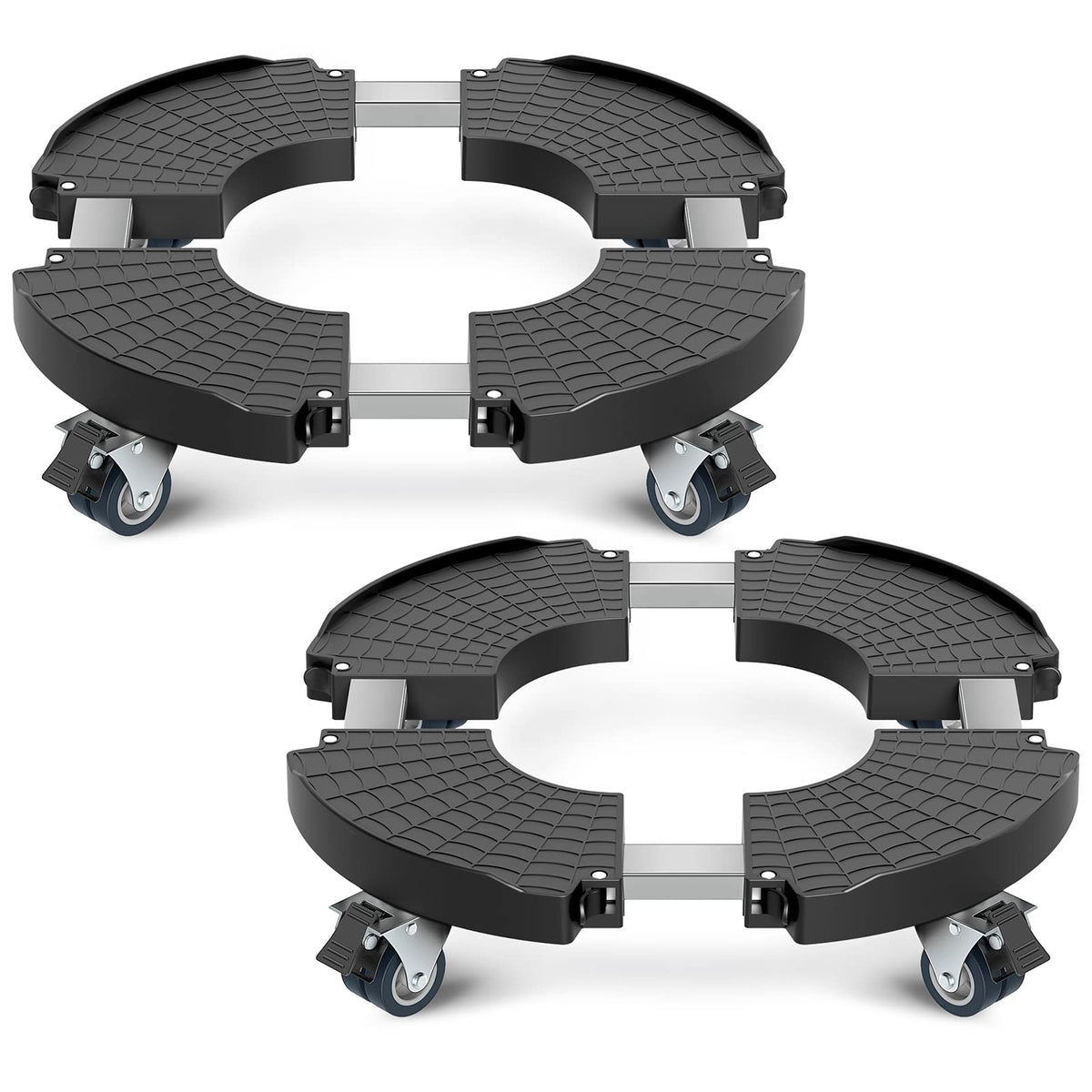 VANCASTLE plant caddy with lockable wheels ideal for moving heavy pots safely.