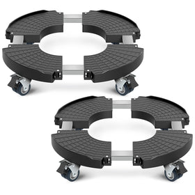 VANCASTLE plant caddy with lockable wheels ideal for moving heavy pots safely.