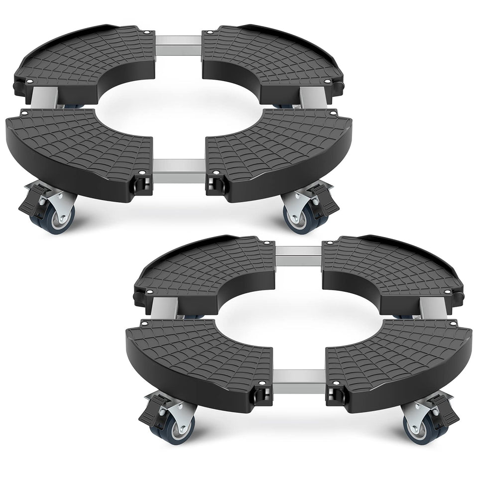 VANCASTLE plant caddy with lockable wheels ideal for moving heavy pots safely.