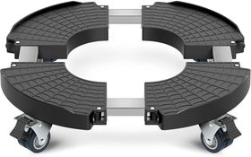 VANCASTLE plant caddy panel shows durable ABS base for steady pot movement indoors