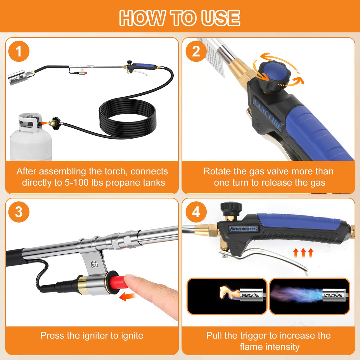 10 ft hose improves maneuverability for outdoor projects.