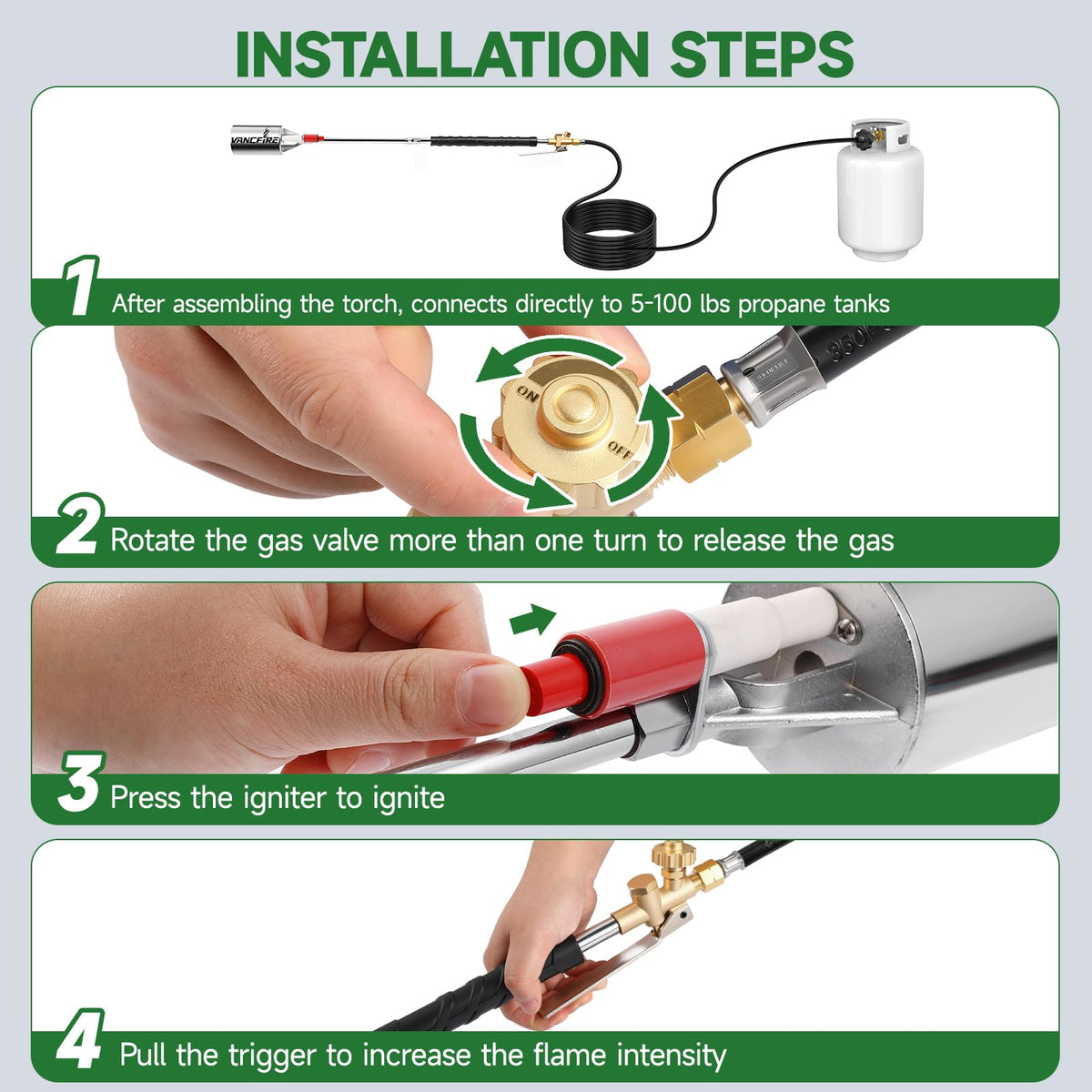 VANCFIRE CSA-certified hose ensures safety and dependable operation outdoors.