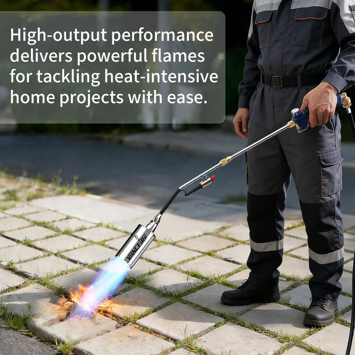 Multipurpose VANCFIRE weed torch supports eco-friendly outdoor tasks.
