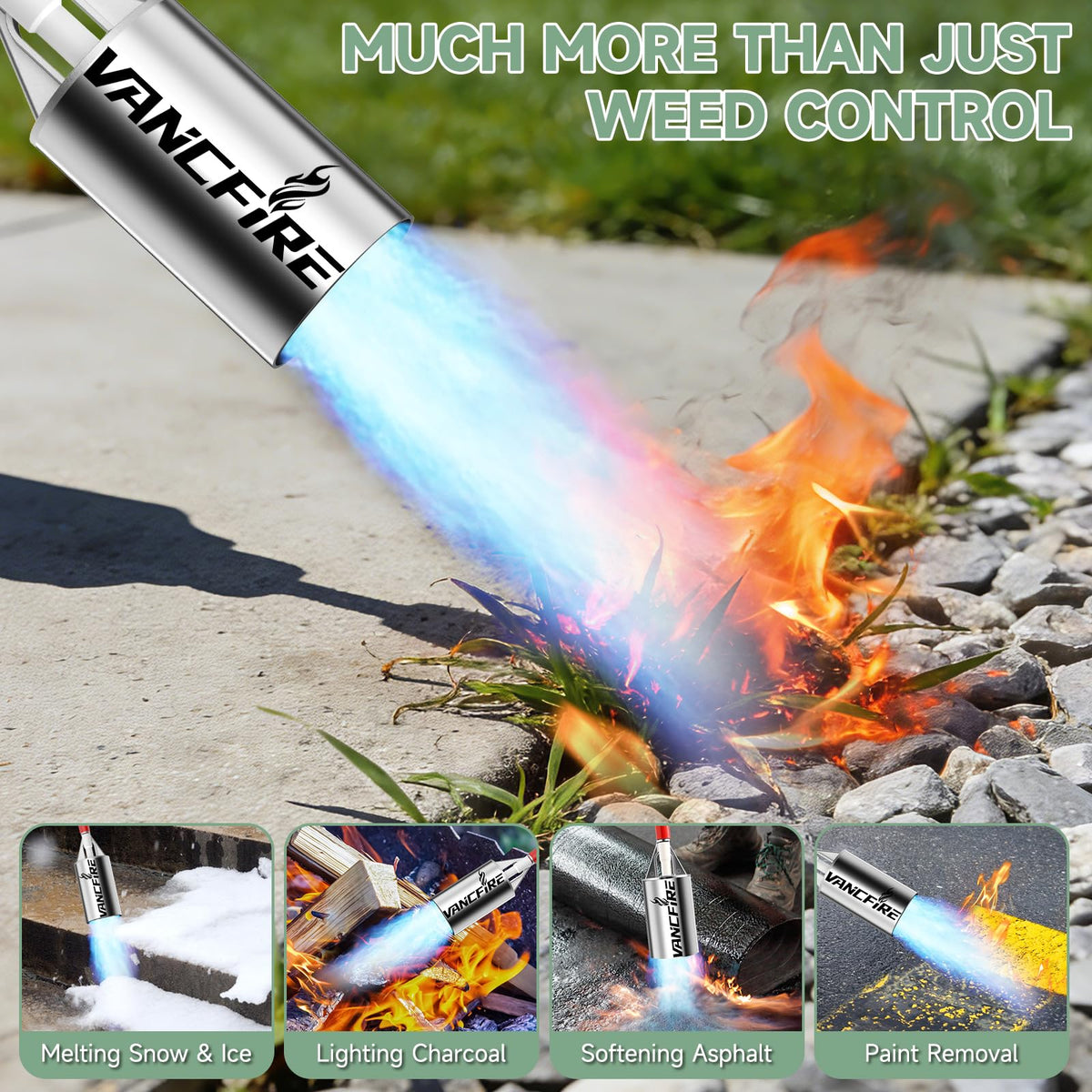 VANCFIRE multipurpose torch for weed burning and more uses