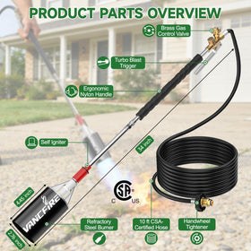 VANCFIRE 10ft CSA-certified hose supports safer, flexible reach.