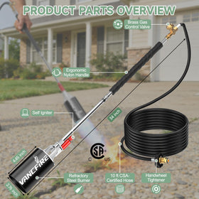 Durable nozzle built from heat-resistant steel for lasting performance.