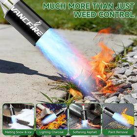 VANCFIRE multipurpose torch for weed burning and more outdoor tasks.