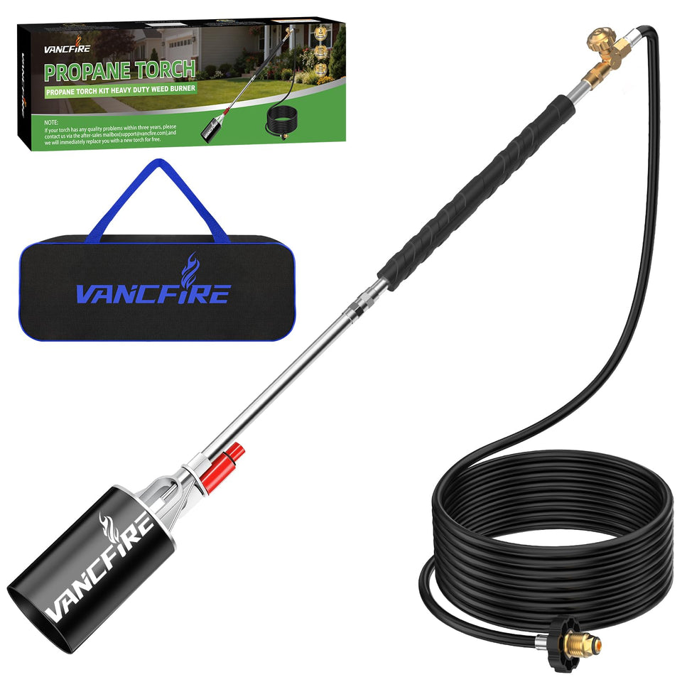 VANCFIRE propane torch with storage bag for organized, portable use
