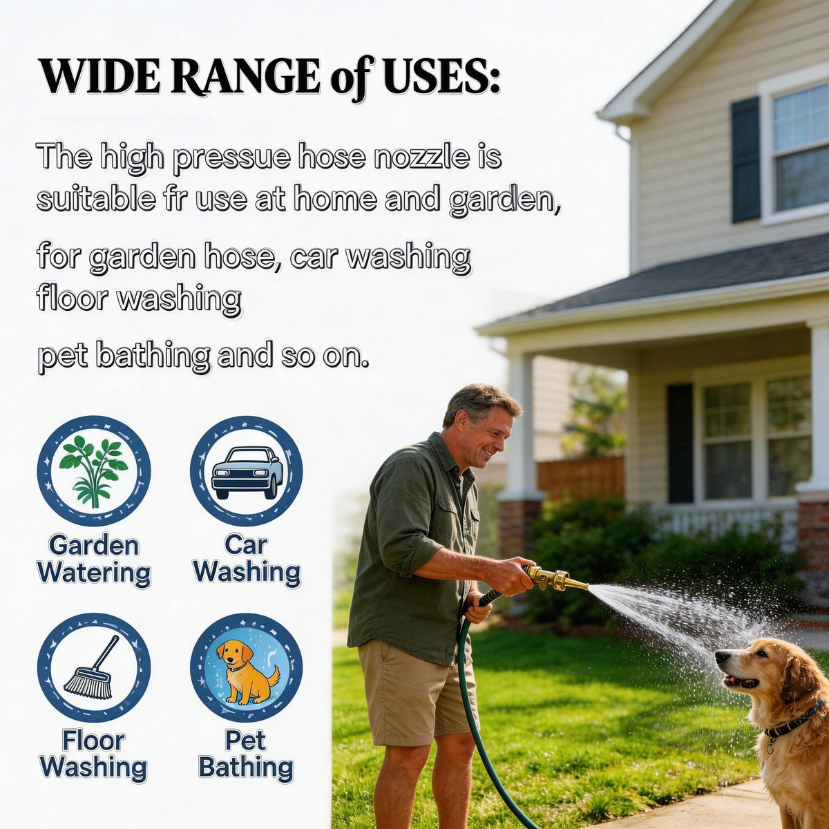 VANCOCO durable brass construction designed for frequent outdoor use.