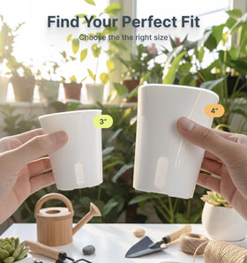 Vandorelle 10-pack compact self-watering pots ideal for cuttings and seedlings