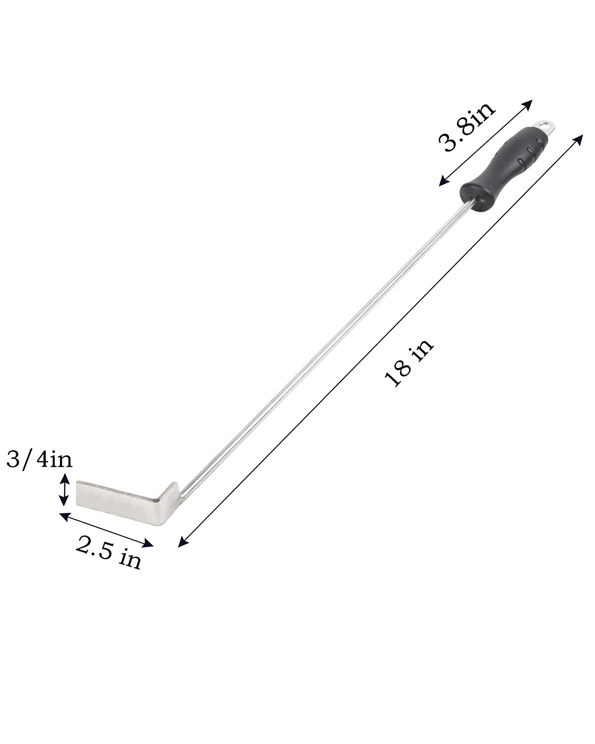 Vankey 304 stainless steel ash rod offers durable, corrosion-resistant cleaning.