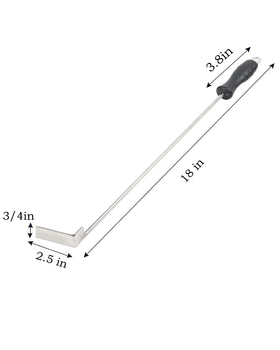 Vankey 304 stainless steel ash rod offers durable, corrosion-resistant cleaning.