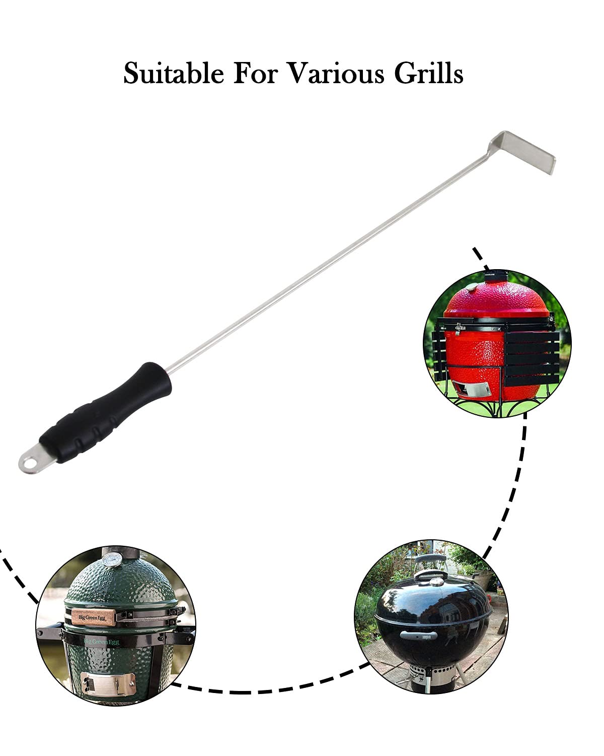 Vankey ergonomic anti-scalding handle reduces heat transfer.