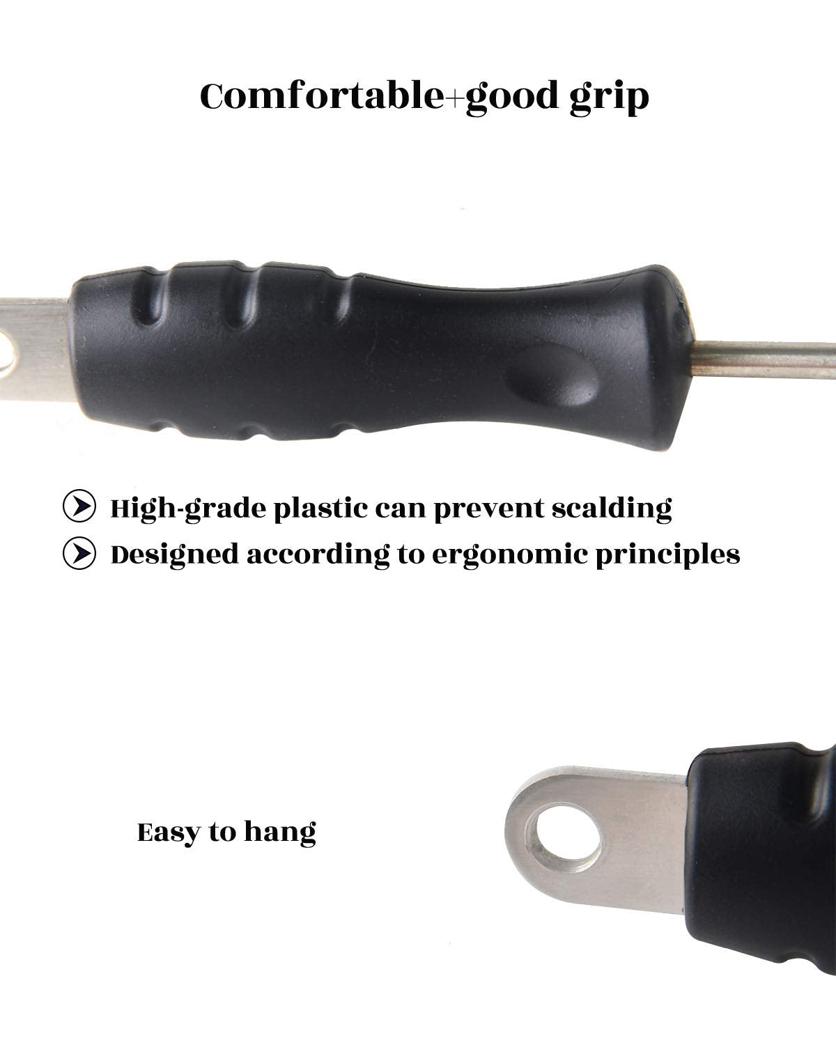 Vankey extended ash outlet allows one-pass cleaning.