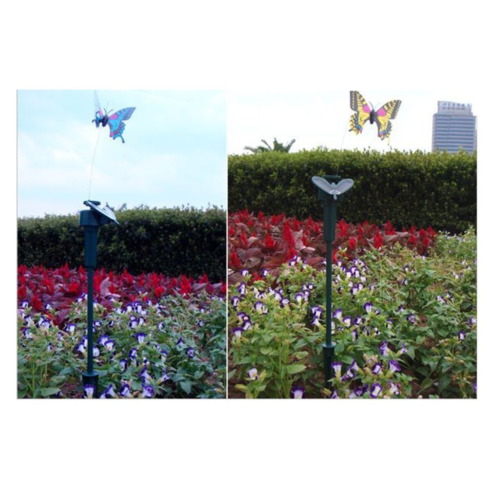 Vanki hand-painted fluttering wings with random colors for yard charm