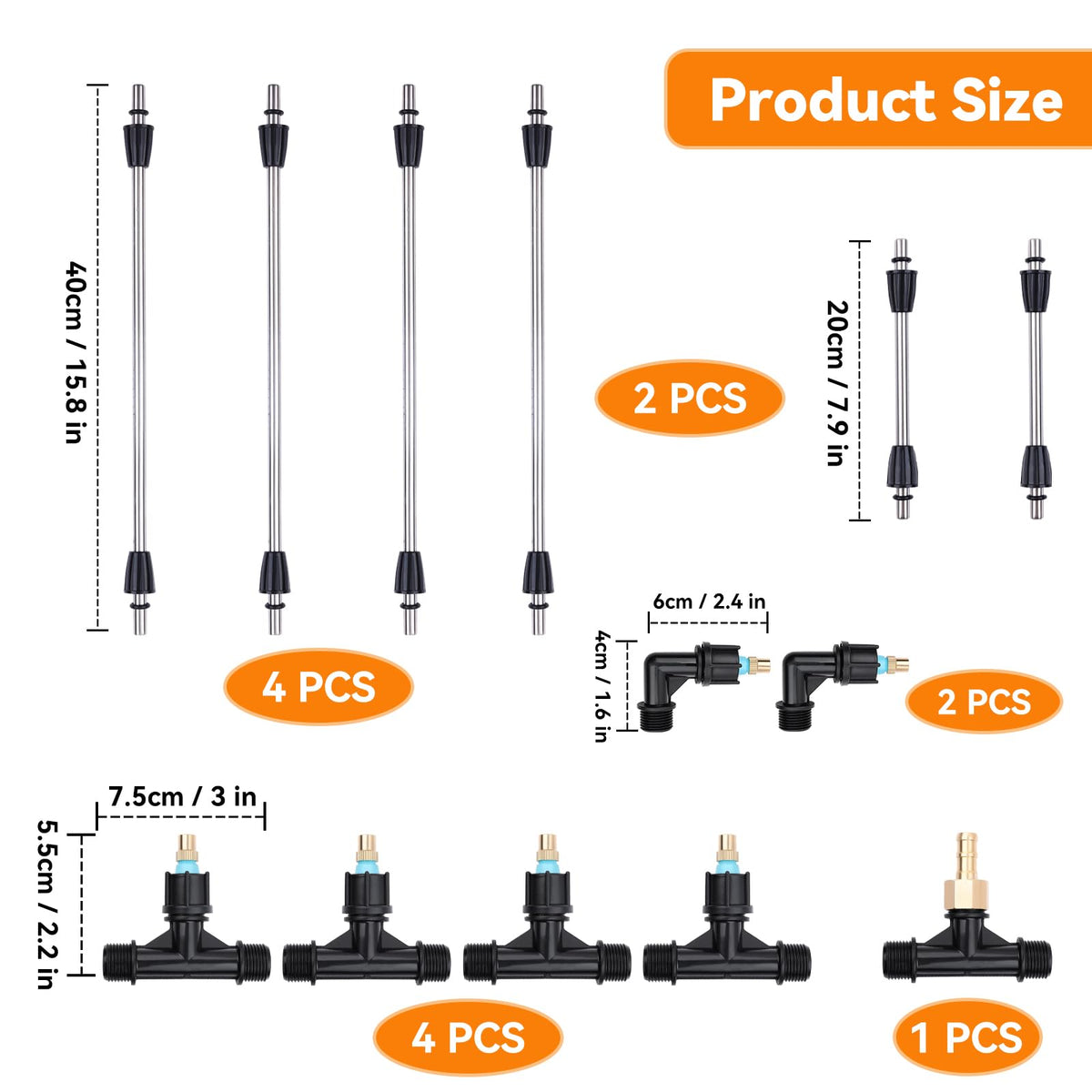 VANPET 3-in-1 wand assembly offers quick resizing for field or garden.