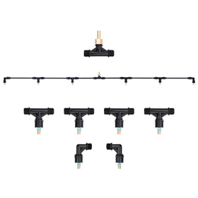 VANPET 6-nozzle poly boom wand assembly with adjustable spray coverage for gardens