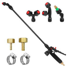 VANPET acid-resistant sprayer wand in hand during tough cleaning.