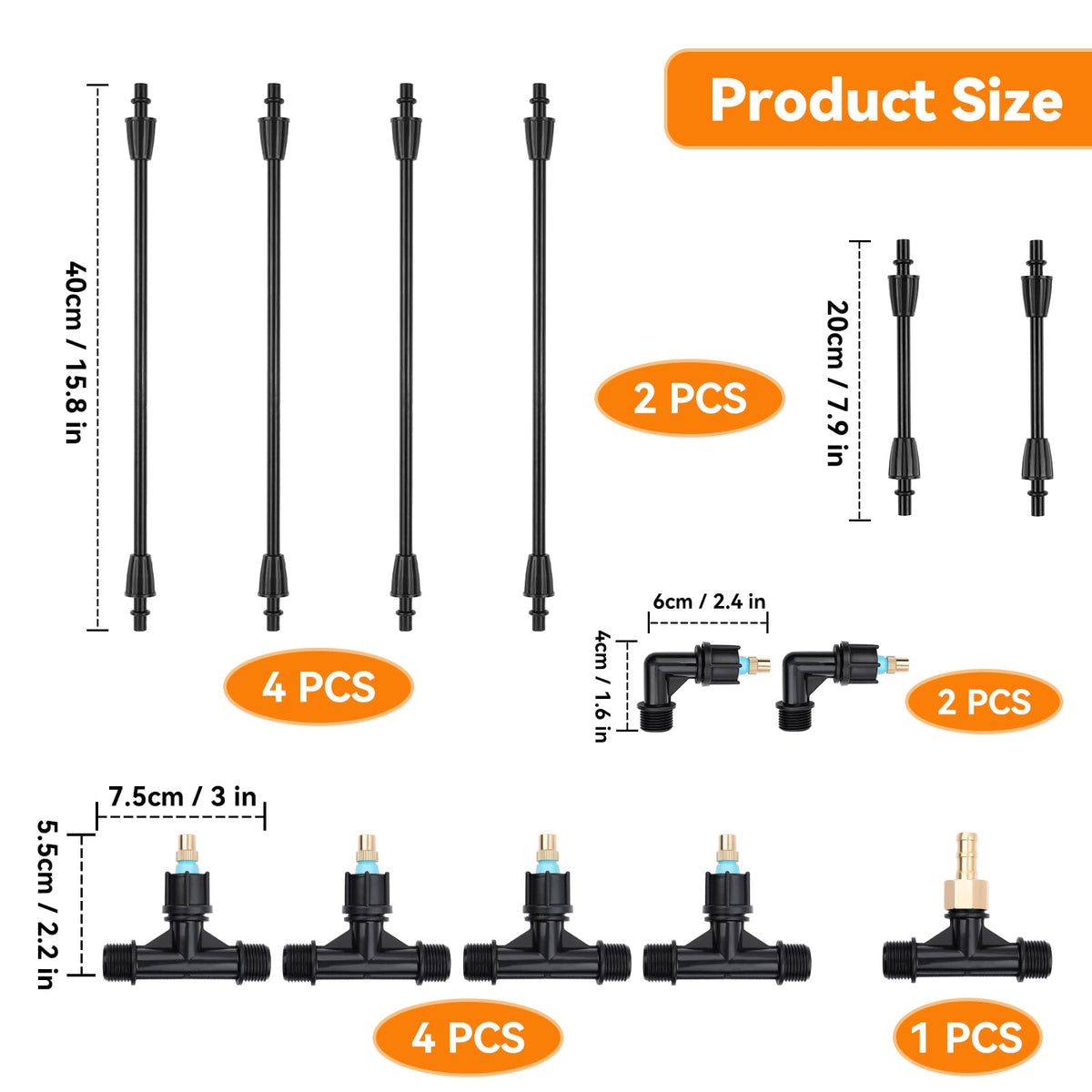 VANPET adjustable nozzles enable precise application for delicate plants to broad-area spraying