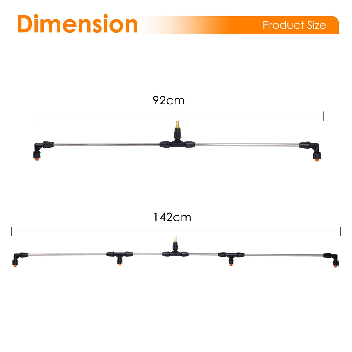 Vanpet brass 3/8 inch hose connection for direct attachment