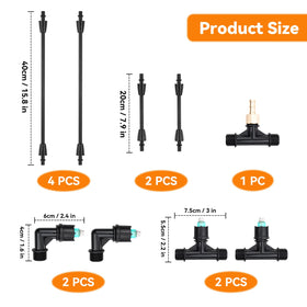 VANPET convertible boom kit adapts between 56 inch four-nozzle and 36 inch two-nozzle configurations.