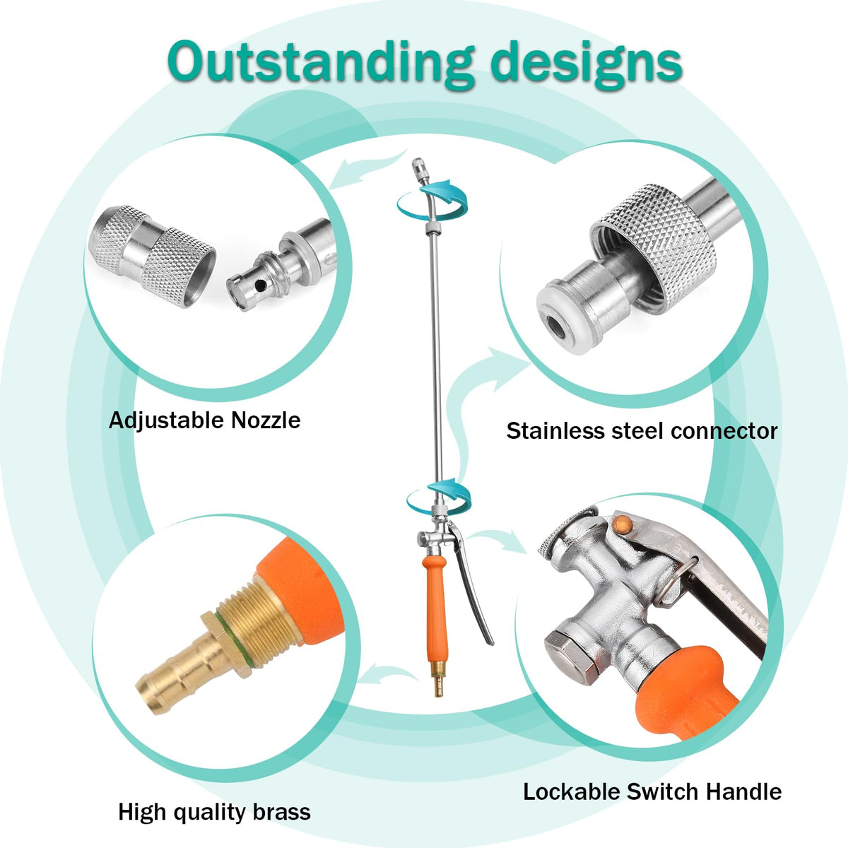 VANPET corrosion-resistant wand designed for outdoor use