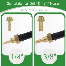 VANPET installation aids with hose clamps for a leak-free setup