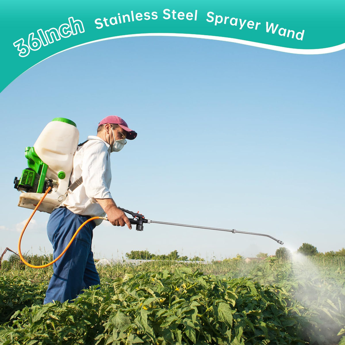 VANPET locked-handle sprayer wand for fatigue-free continuous spraying.
