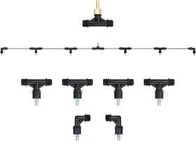 VANPET metal 6-nozzle boom wand with adjustable spray for versatile irrigation tasks.