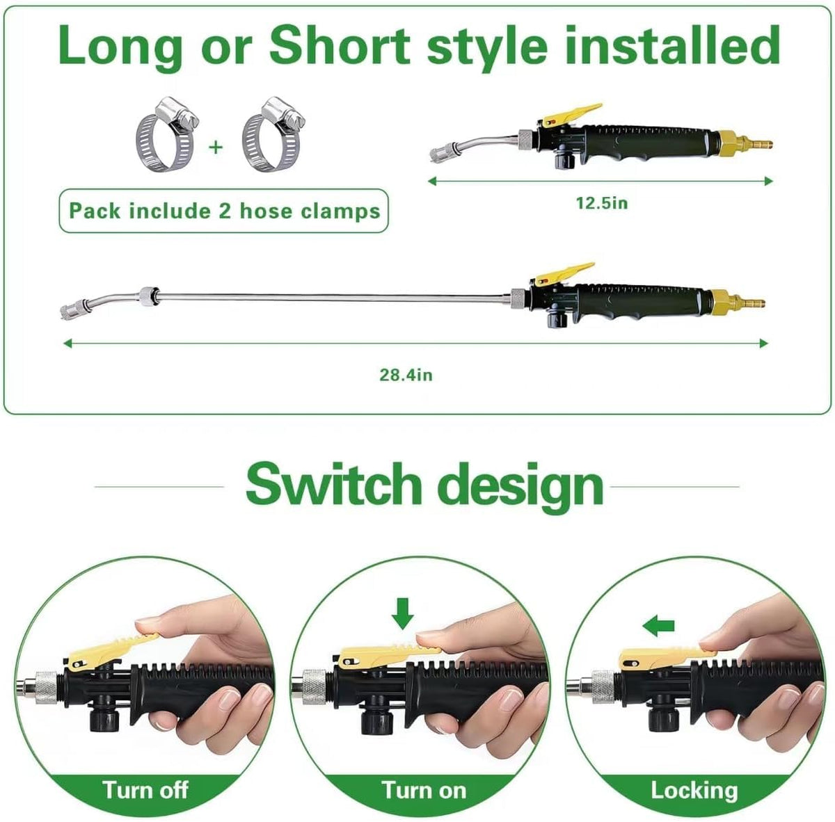 VANPET rubber handle and stainless tube provide a comfortable grip