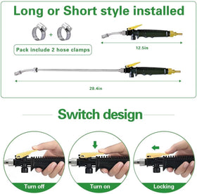 VANPET rubber handle and stainless tube provide a comfortable grip