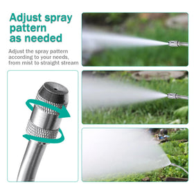 VANPET sprayer wand with shut-off valve for controlled spraying.