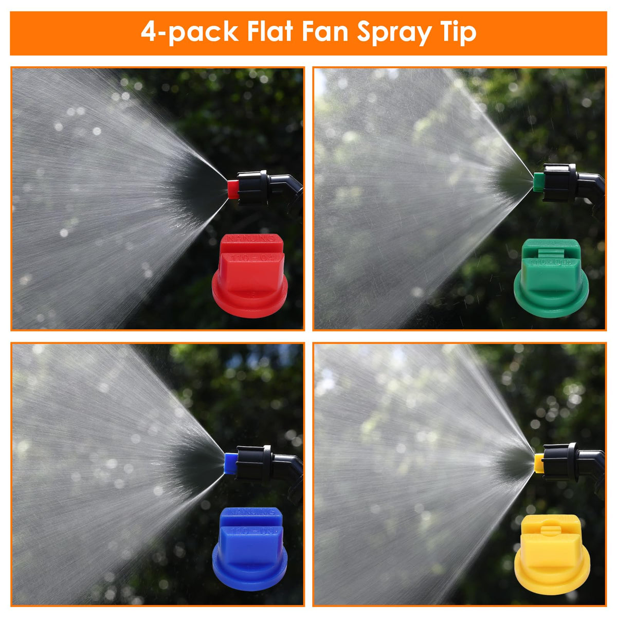 VANPET Sprayer Boom Wand yellow nozzle delivers a gentle mist for seedlings.