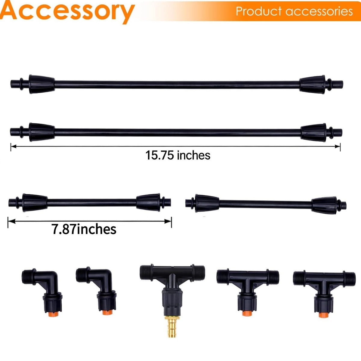 Vanpet yellow nozzles deliver balanced flow for lawns and crops