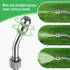 Vanpet adjustable nozzle wand for mist or straight jet spray