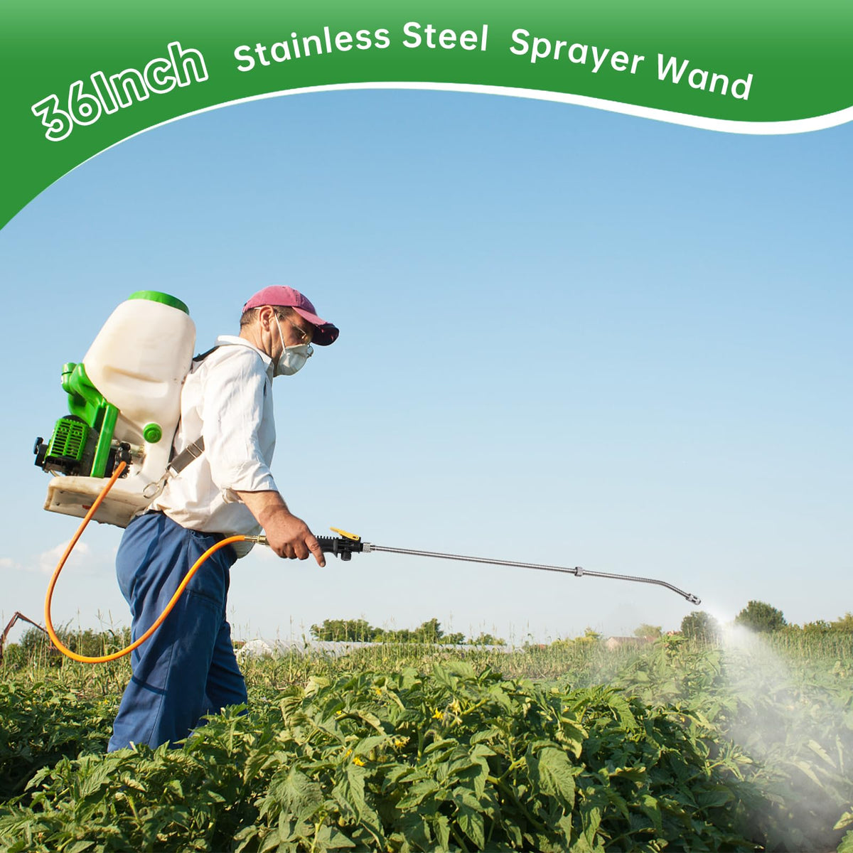 VANPET sprayer wand with adjustable nozzle for mist or jet spray tasks.
