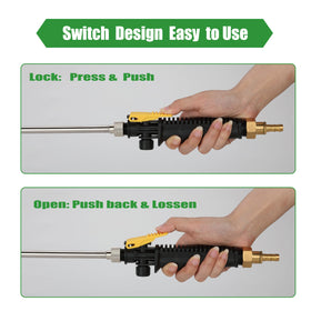 VANPET sprayer wand compatible with most 3/8 inch hoses for versatile use.
