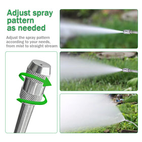 VANPET wand features a lockable switch for continuous spraying