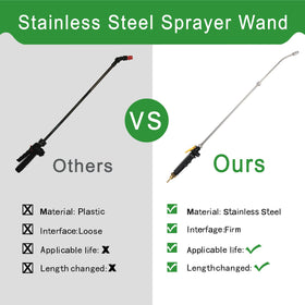 VANPET sprayer wand in outdoor setting, illustrating versatile spray applications.