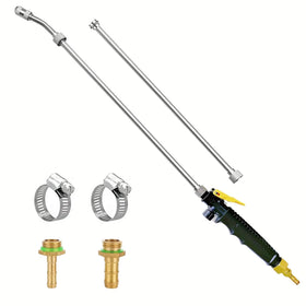 VANPET sprayer wand with retractable lengths for extended outdoor cleaning reach.