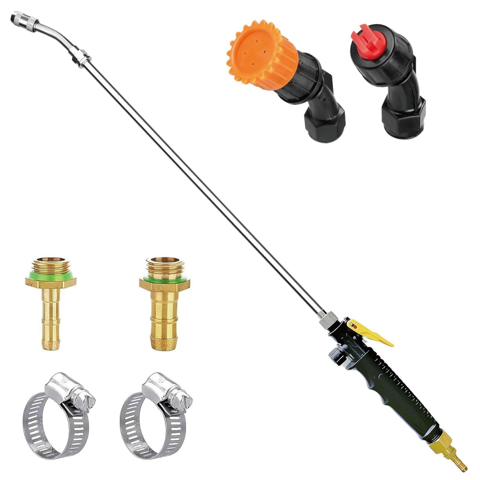 VANPET stainless steel sprayer wand with 29-inch reach for precise irrigation