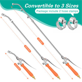 VANPET stainless steel sprayer wand highlights durability and weather resistance