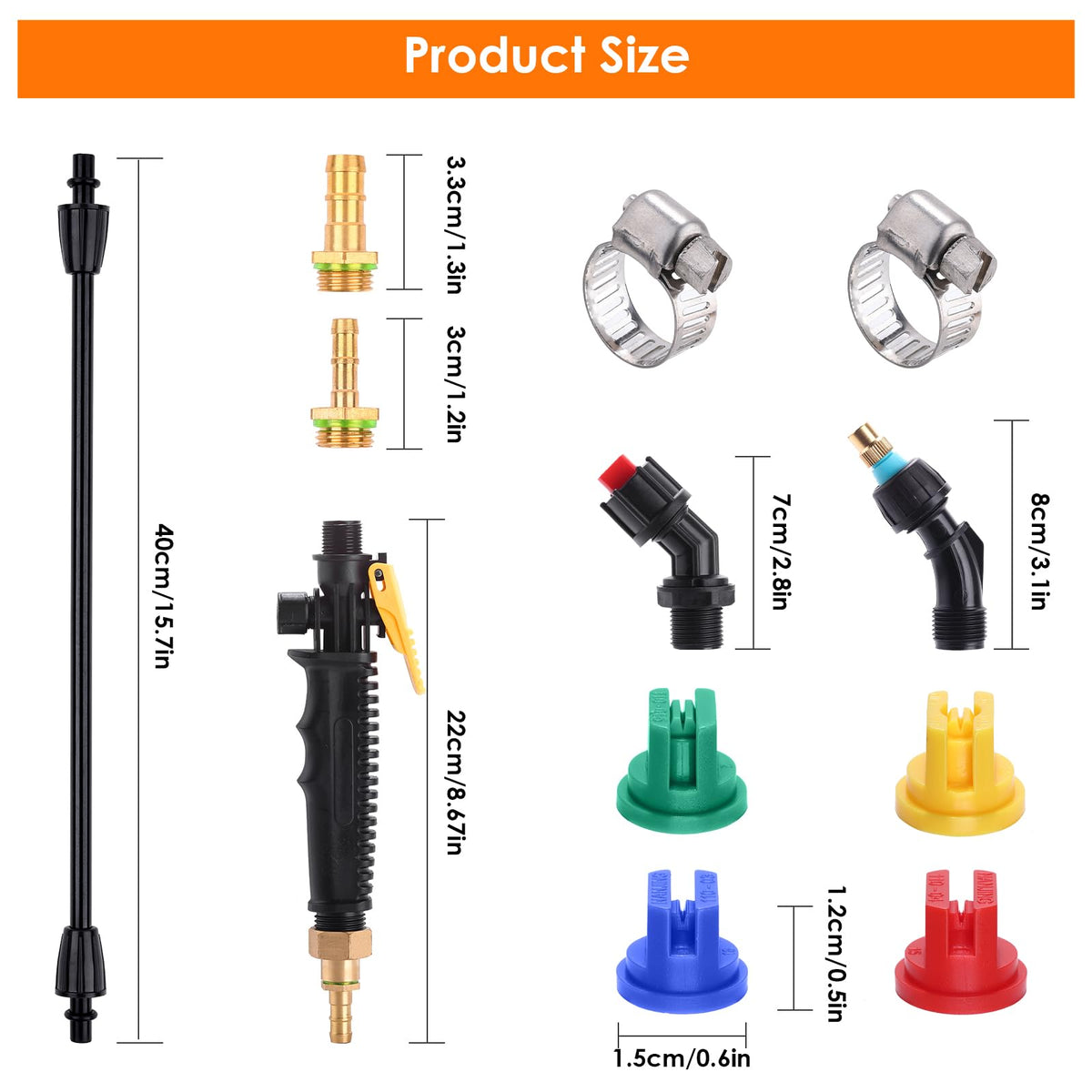 VANPET yellow tip 0.2 GPM for gentle mist on seedlings.