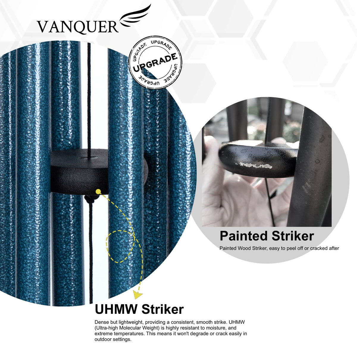 Vanquer blue chimes enhance garden decor with a peaceful, zen-like presence.
