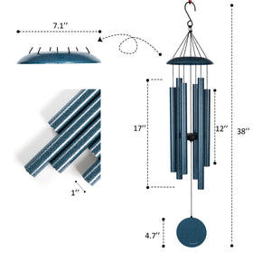 Vanquer wind chimes with aluminum tubes stay durable outdoors, delivering clear tones.