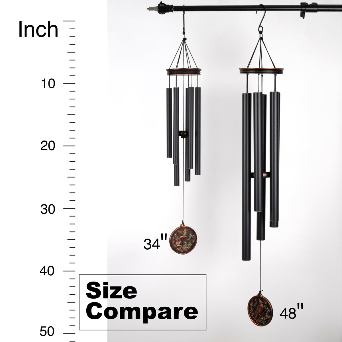 Vanquer wind chimes wood striker and sturdy cord for lasting use outdoors