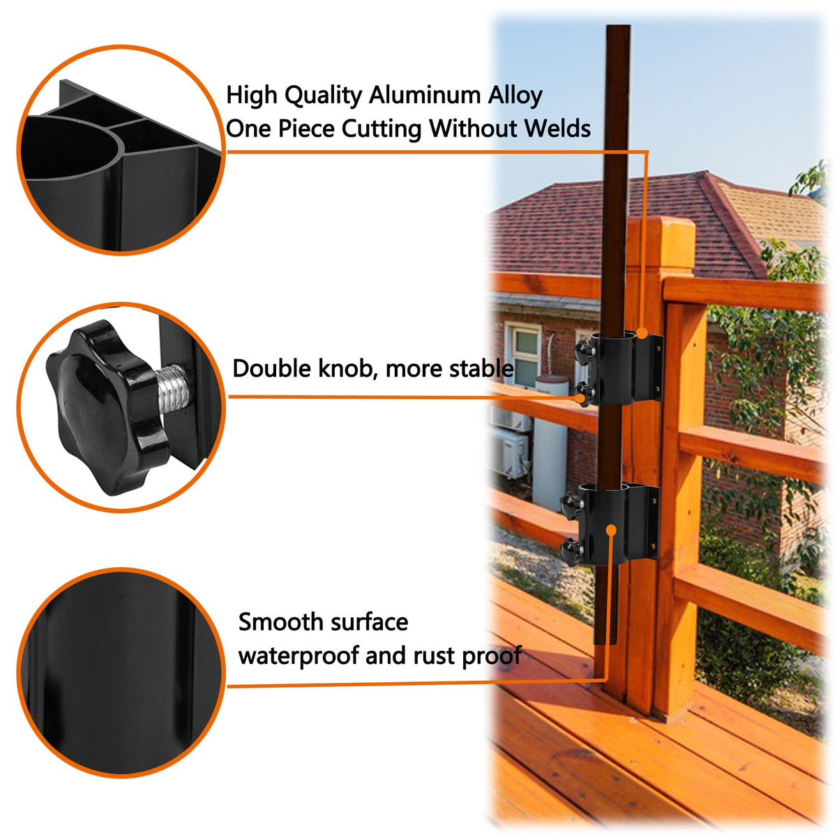 VANROUG two-clips design enhances stability on windy days